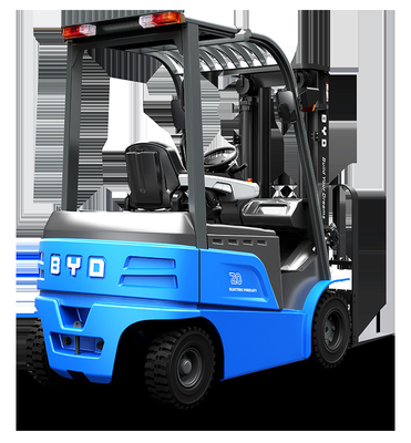 ساخته شده در چین، BYD چهار محور توازن وزن 7.0-8.0 تن خالص الکتریکی forklift برای دو محرک