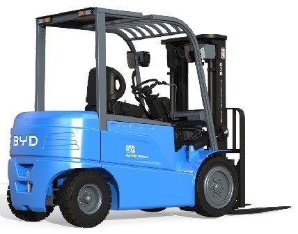 ساخته شده در چین، BYD چهار محور توازن وزن 7.0-8.0 تن خالص الکتریکی forklift برای دو محرک