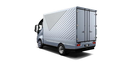 قهرمان فروش ساخته شده در چین الکتریکی خالص 200KM BYD T5D Box Logistics Vehicle