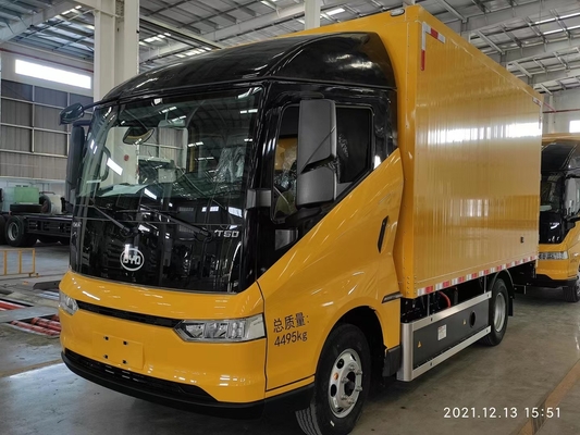 قهرمان فروش ساخته شده در چین الکتریکی خالص 200KM BYD T5D Box Logistics Vehicle