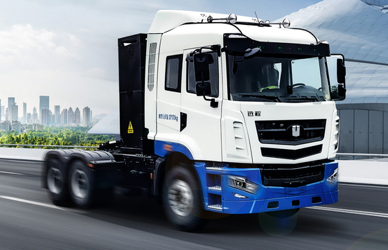 ريموت جيلي H7 الکتريکي خالص 6x4 تراکتور سبک 350 کيلو وات برق