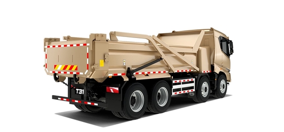 پادشاه عملکرد هزینه: جدید BYD خالص الکتریکی 8x4 Slag Truck مهندسی هدف خاص