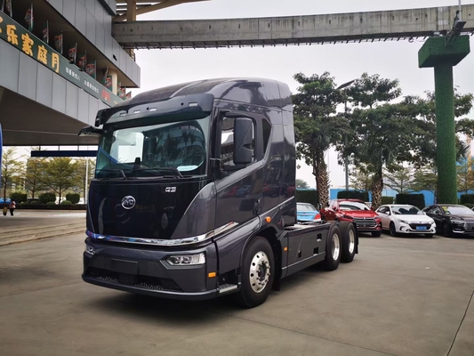 فروش گرم 282 کیلووات ساعت برق، BYD 6x4 تراکتور الکتریکی خالص اختصاص داده شده به ساحل