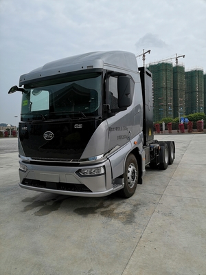 فروش گرم 282 کیلووات ساعت برق، BYD 6x4 تراکتور الکتریکی خالص اختصاص داده شده به ساحل