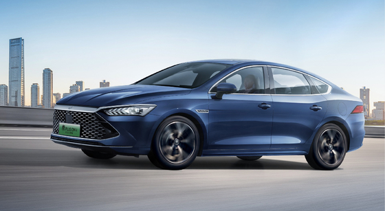 پادشاه عملکرد هزینه: ابر هیبرید خالص الکتریکی محدوده 120KM BYD Qin Plus DMI Electric Sedan